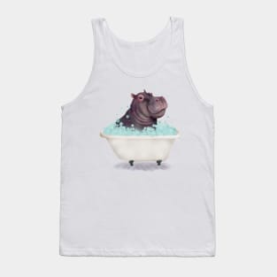 Hippo in the Bathtub Tank Top